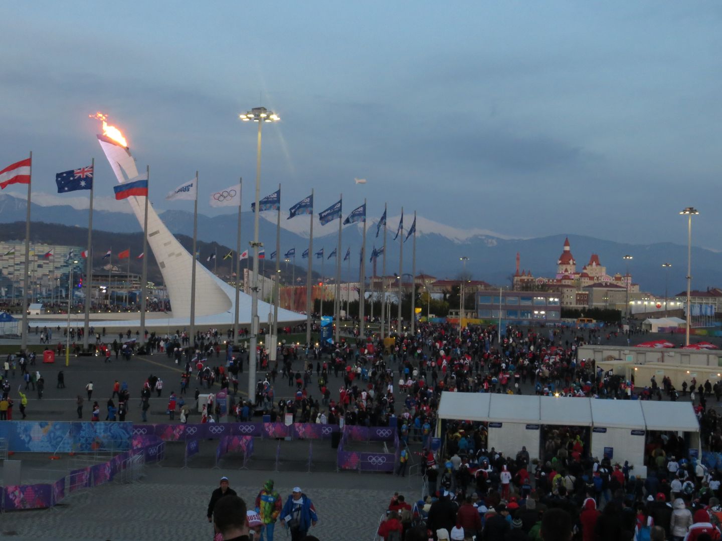 Олимпиада в Сочи. Февраль 2014. Прибрежный кластер
