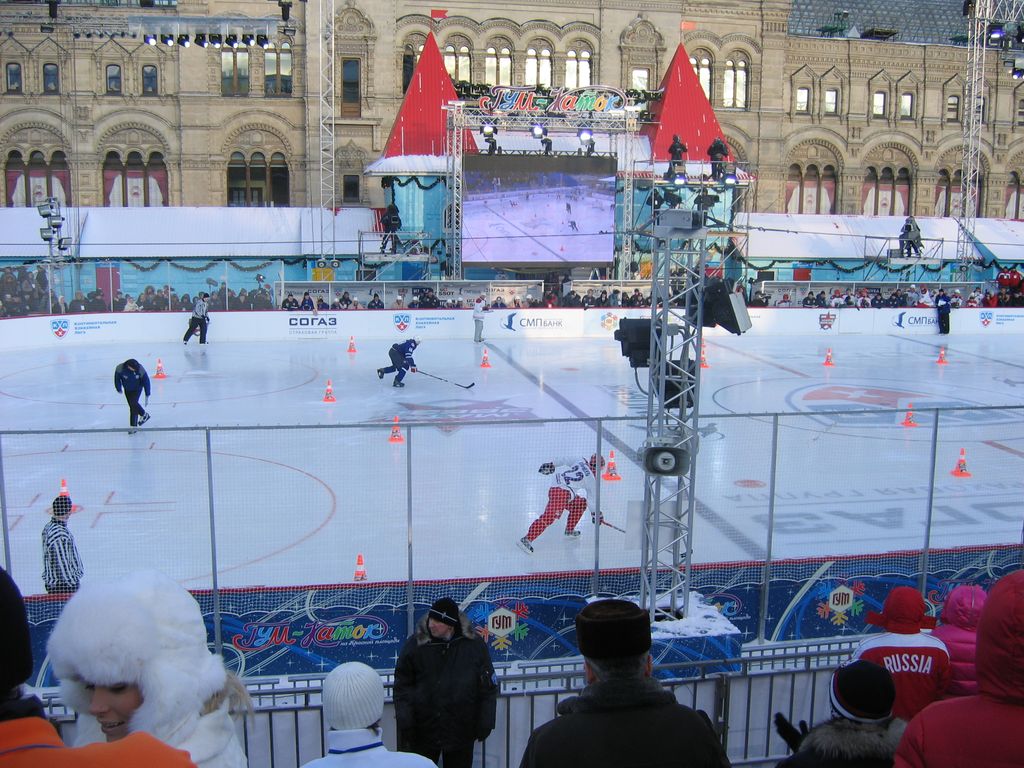 Матч звёзд КХЛ на Красной площади