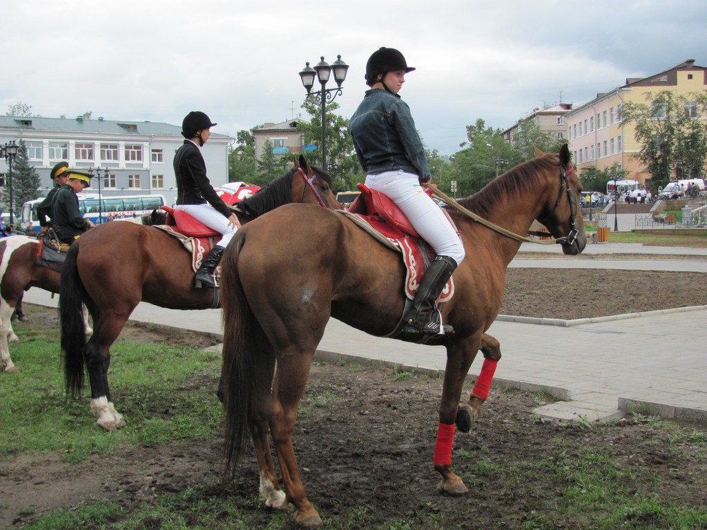 Встреча конного перехода конвента монголов мира
