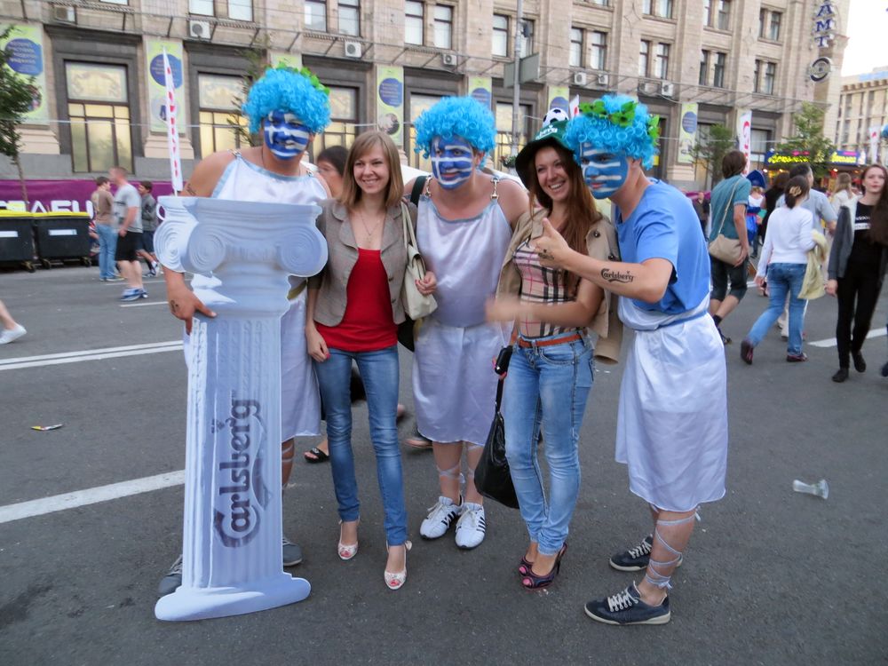 Евро 2012. Киевская фан-зона и матч Англия - Швеция
