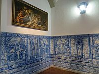 Фотографии Португалии. Эвора - винный дом Fonseca - статуя Христа. Январь 2014